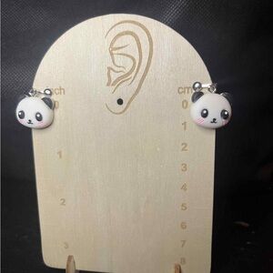 Charming Panda Kids clip on Earrings
